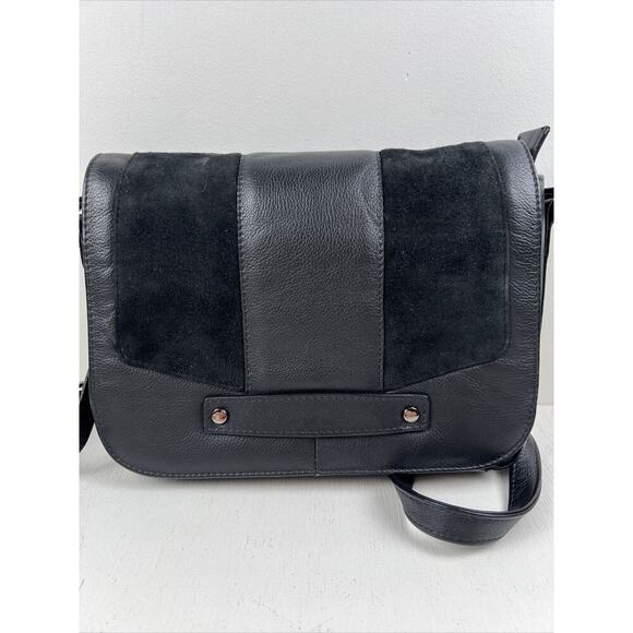 Hotter Erin Black Leather Crossbody Shoulder‎ Purse Bag - Picture 2 of 12